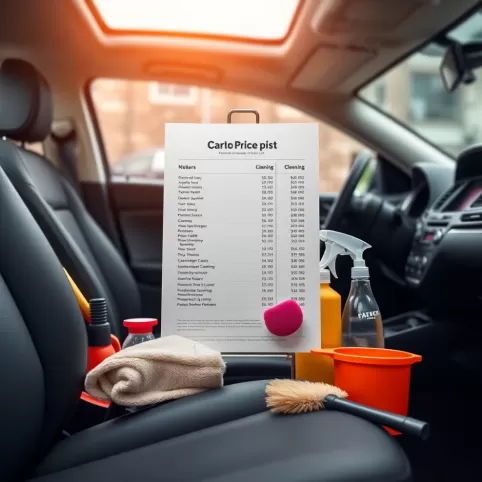 Cennik prania tapicerki samochodowej