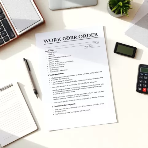 Pisemne Polecenie Wykonania Pracy Wzór